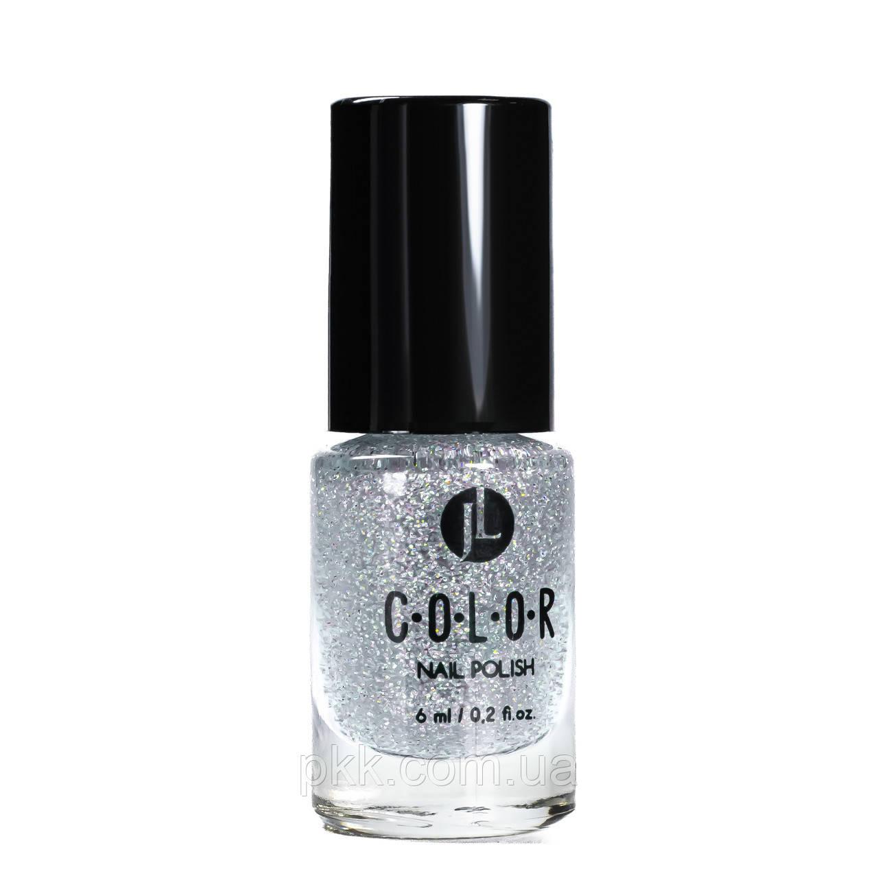 Лак для нігтів Jovial Luxe Color 6 мл № 026 Блестки Сріблясті Лак для нігтів Jovial Luxe Color 6 мл № 026 Блестки Сріблясті