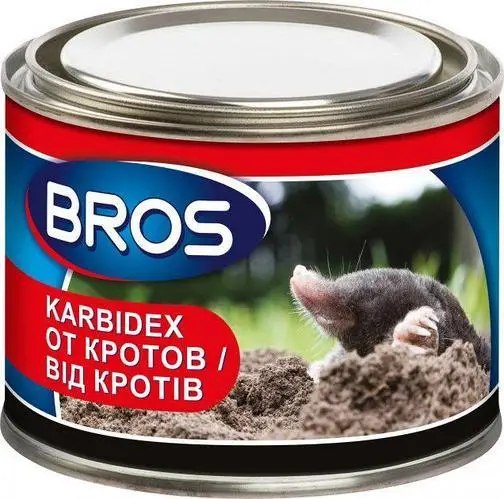 Засіб від кротів Karbidex Bros 500 г Засіб від кротів Karbidex Bros 500 г