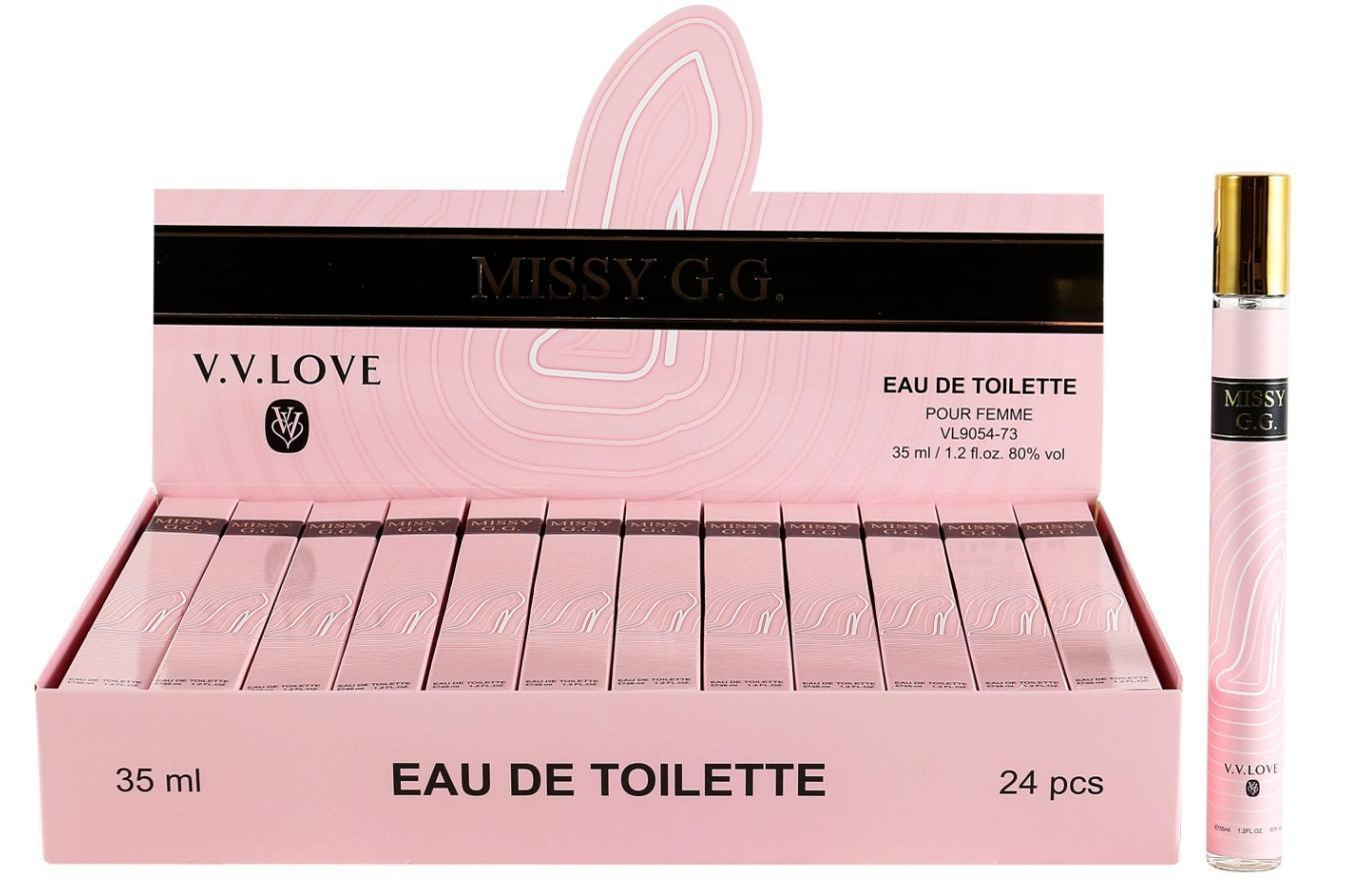 Туалетна вода V.V.Love Missy G.G. pour femme 35 мл міні-флакон рожевий VL9054-73 Туалетна вода V.V.Love Missy G.G. pour femme 35 мл міні-флакон рожевий VL9054-73