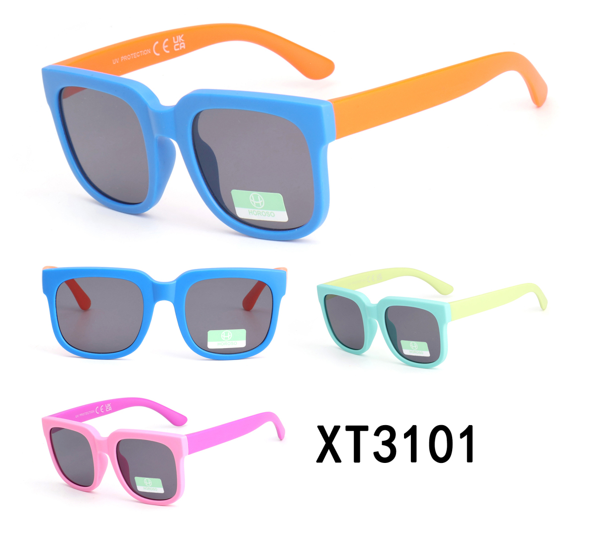 Дитячі сонцезахисні окуляри Horoso XT3101 з UV захистом яскраві кольори XT3101 Дитячі сонцезахисні окуляри Horoso XT3101 з UV захистом яскраві кольори XT3101