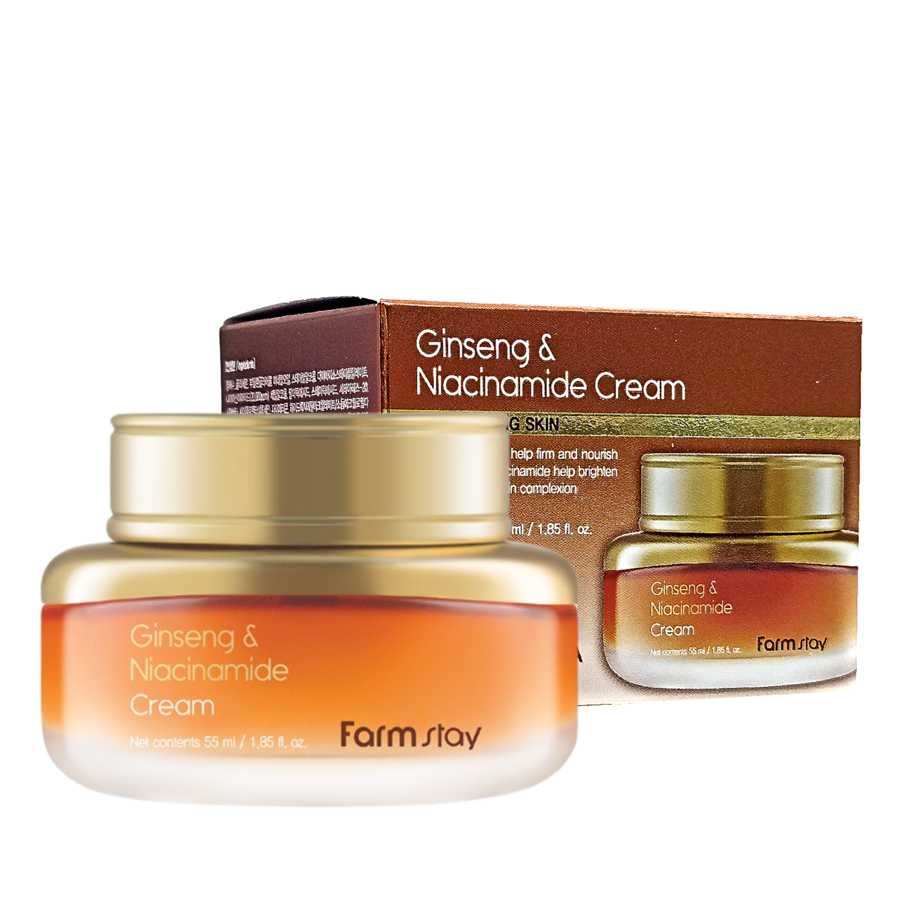 Крем для обличчя відновлювальний Farmstay Ginsheng & Niacinamide Cream, 55 мл Крем для обличчя відновлювальний Farmstay Ginsheng & Niacinamide Cream, 55 мл