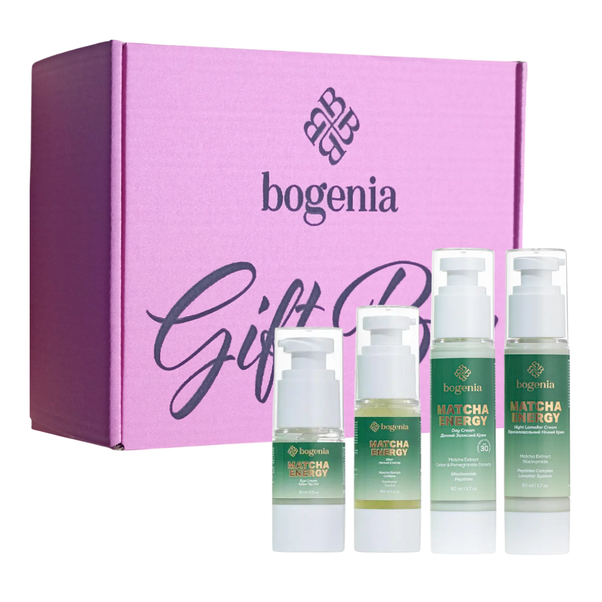 Подарунковий набір косметики для обличчя Bogenia Matcha BG151 №091 Подарунковий набір косметики для обличчя Bogenia Matcha BG151 №091