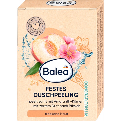 Balea Твердий душ-пілінг Pfirsich 100g Balea Твердий душ-пілінг Pfirsich 100g