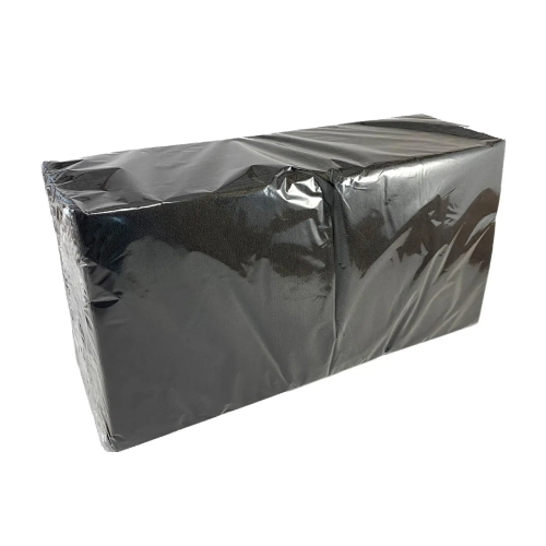 Серветки Papero двошарові 33x33 см 200 шт. Чорні (NL546) Серветки Papero двошарові 33x33 см 200 шт. Чорні (NL546)
