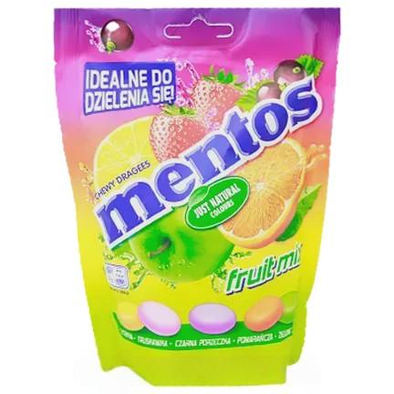 Драже Ментос фрукти Mentos fruit 160g Драже Ментос фрукти Mentos fruit 160g