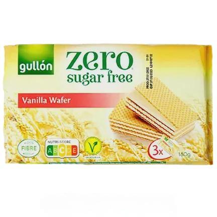 Вафлі ванільні (без цукру) Гуллон Gullon vanilla wafer 180g Вафлі ванільні (без цукру) Гуллон Gullon vanilla wafer 180g