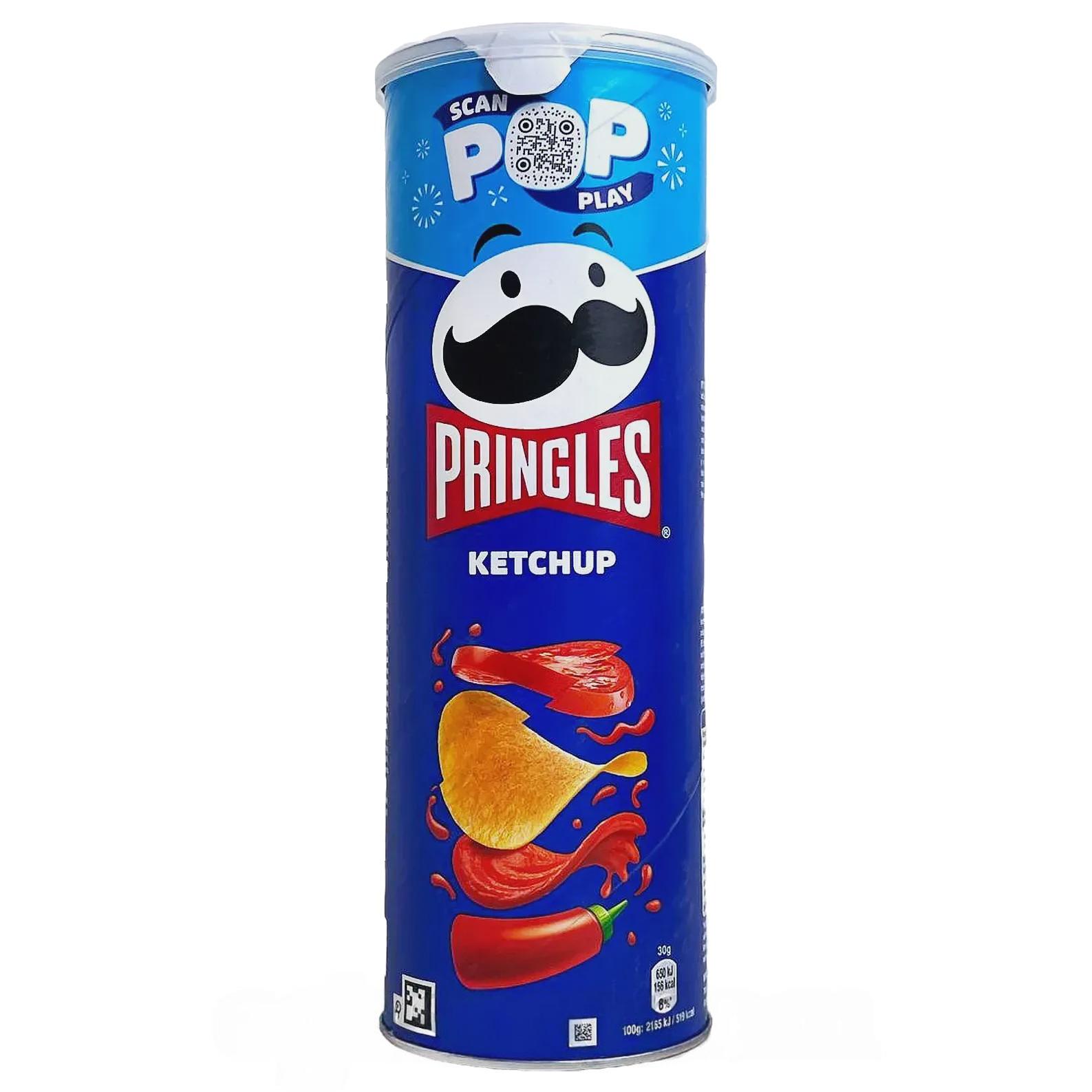 Чипси кетчуп Прінглс Pringles ketchup 165g Чипси кетчуп Прінглс Pringles ketchup 165g