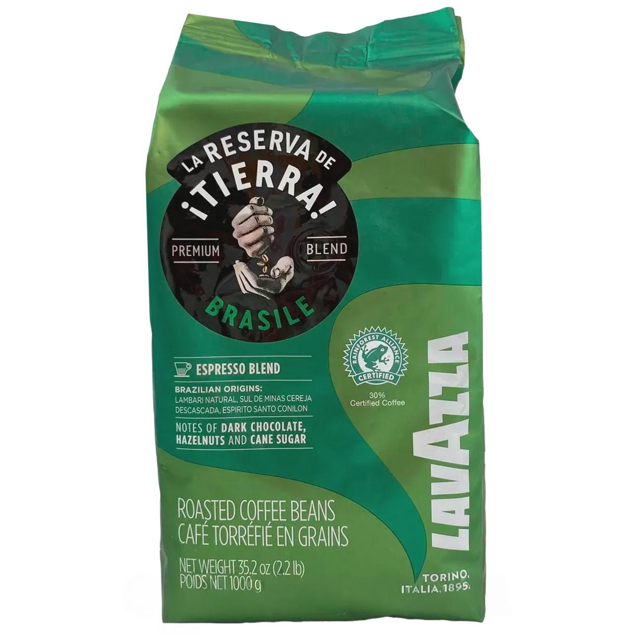 Кава тієрра бразилія (зерно) Лавацца Lavazza tierra brasil 1kg Кава тієрра бразилія (зерно) Лавацца Lavazza tierra brasil 1kg