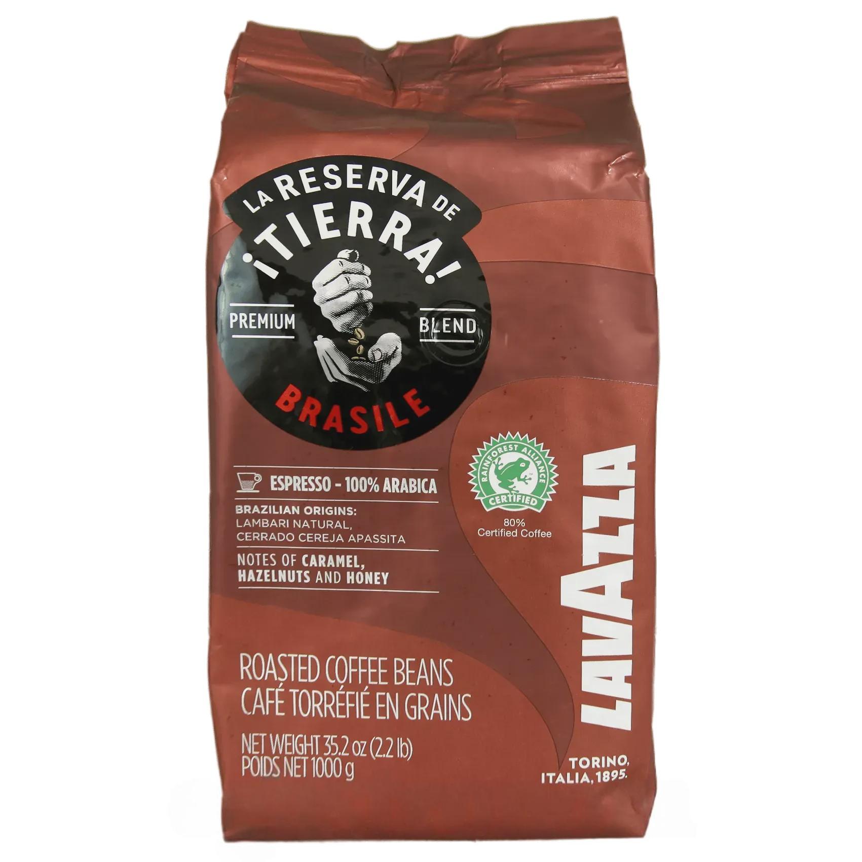 Кава тієрра Бразилія 100% (зерно) Лавацца Lavazza tierra brasil 1kg Кава тієрра Бразилія 100% (зерно) Лавацца Lavazza tierra brasil 1kg