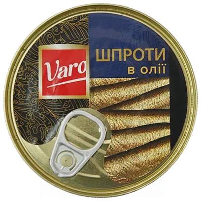Шпроты в масле Варо Varo 168/240g Шпроты в масле Варо Varo 168/240g