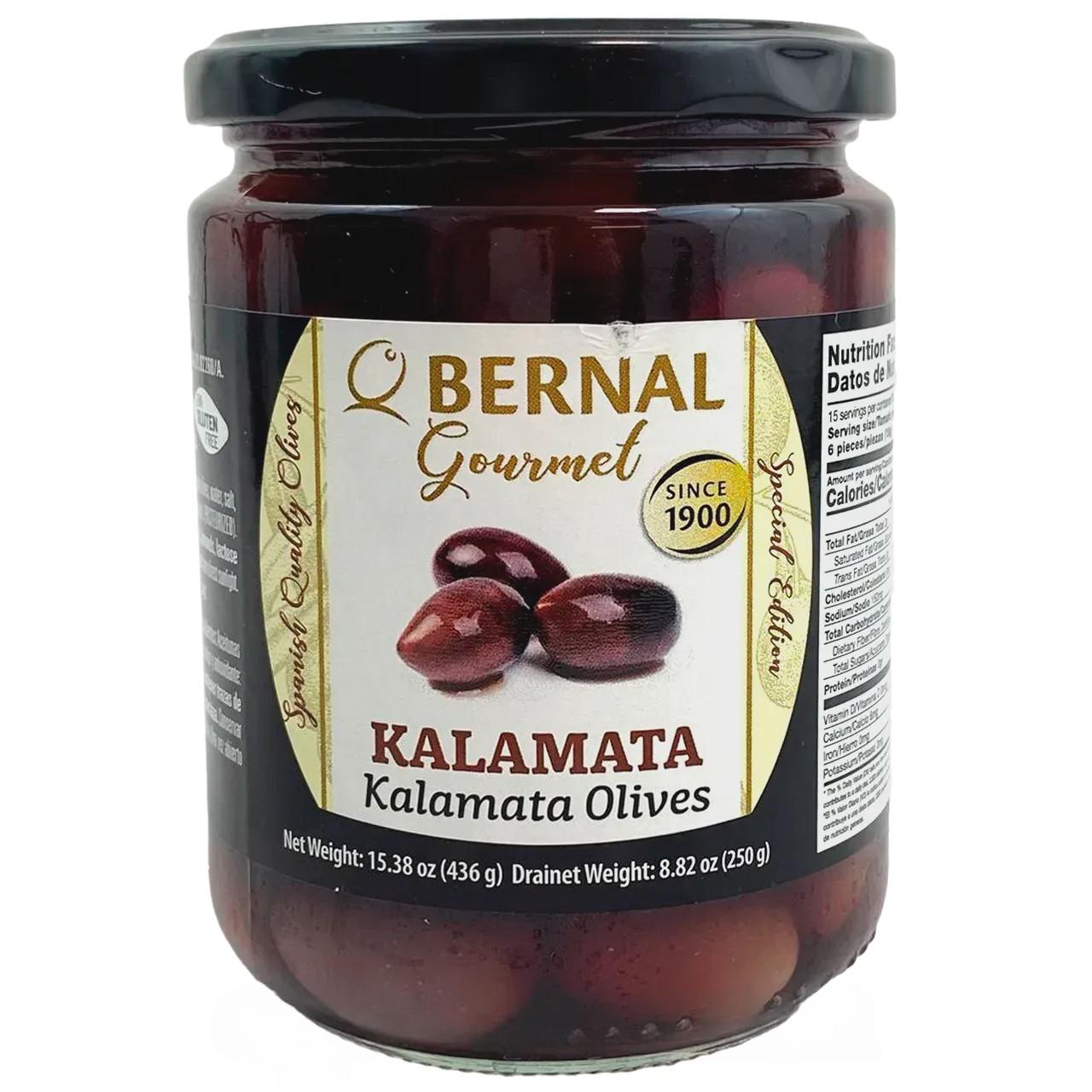 Оливки каламата Бернал Bernal kalamata 250/436g Оливки каламата Бернал Bernal kalamata 250/436g