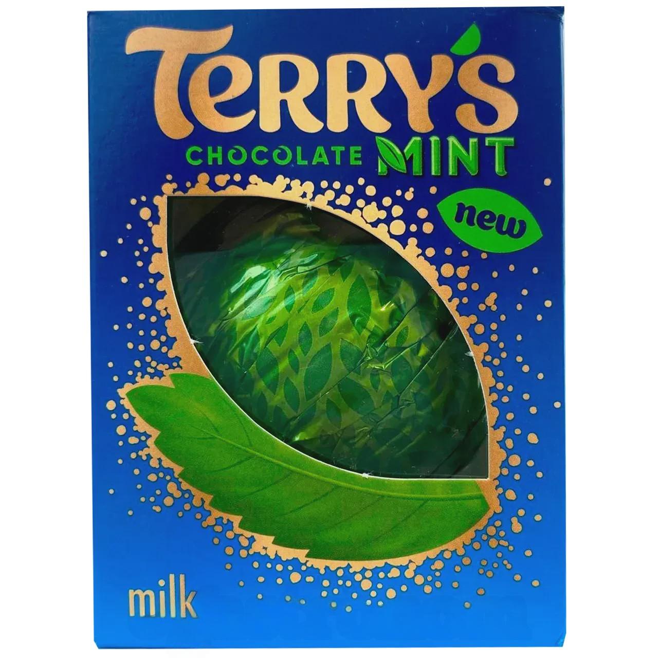 Шоколадний апельсин молочний м'ята Терріс Terrys milk mint 145g Шоколадний апельсин молочний м'ята Терріс Terrys milk mint 145g