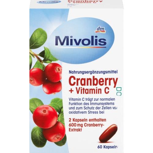 Mivolis Cranberry + Vitamin C 60 капсул Mivolis Cranberry + Vitamin C 60 капсул