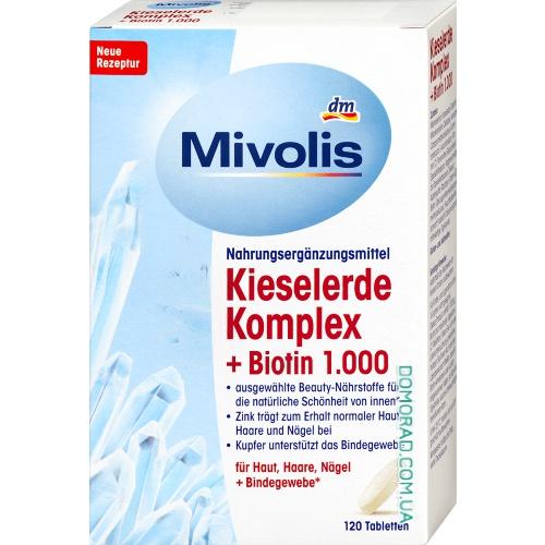 Mivolis Kieselerde + Biotin + Zink 120 таблеток Mivolis Kieselerde + Biotin + Zink 120 таблеток