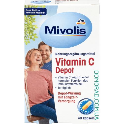Mivolis Vitamin C Depot 40 капсул Mivolis Vitamin C Depot 40 капсул