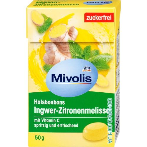 Mivolis Halsbonbons Ingwer-Zitronenmelisse 50g Mivolis Halsbonbons Ingwer-Zitronenmelisse 50g