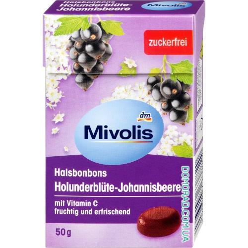 Mivolis Halsbonbons Holunderblute 50g Mivolis Halsbonbons Holunderblute 50g