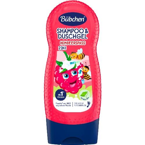 Bubchen Шампунь + гель-душ для дітей Himbeerspas 230ml Bubchen Шампунь + гель-душ для дітей Himbeerspas 230ml