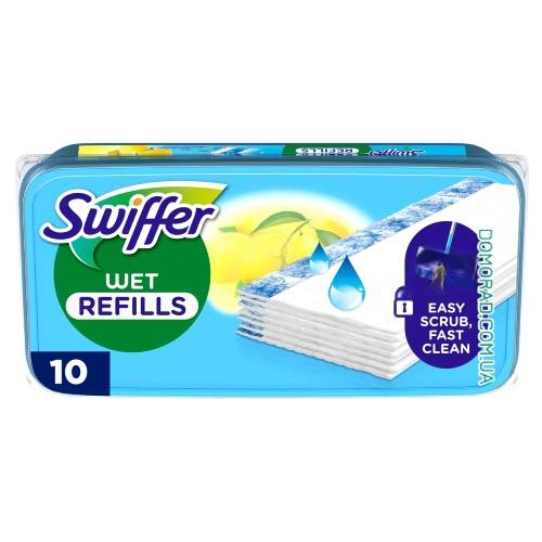 Swiffer Вологі серветки для миття підлоги 10шт. Swiffer Вологі серветки для миття підлоги 10шт.