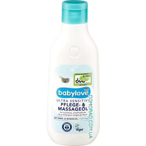 Babylove Олійка для чутливої шкіри Massageoil Ultra Sensitive 250ml Babylove Олійка для чутливої шкіри Massageoil Ultra Sensitive 250ml