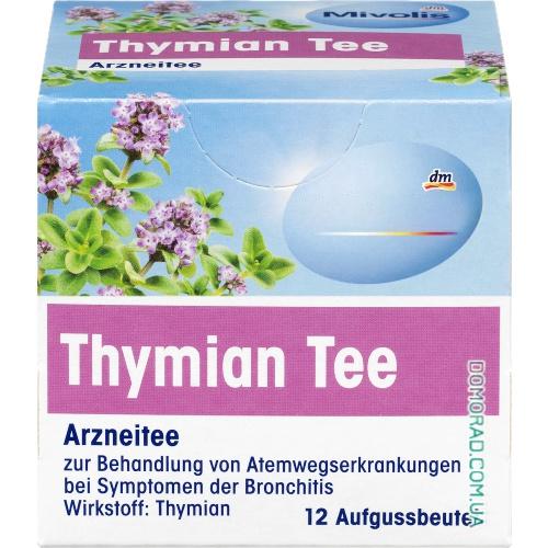 Mivolis Лікувальний чай Thymian Tee 12шт. Mivolis Лікувальний чай Thymian Tee 12шт.