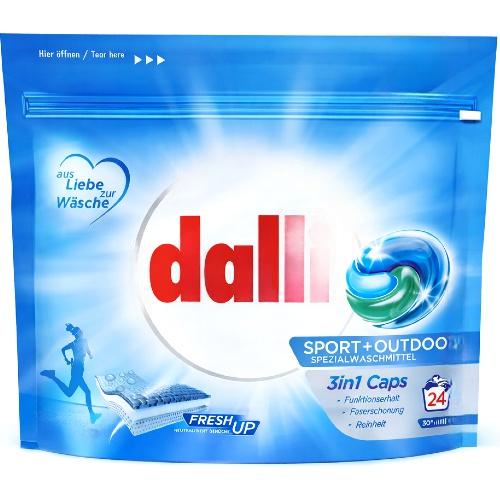 DALLI Капсули для прання Sport & Outdoor 24WL DALLI Капсули для прання Sport & Outdoor 24WL