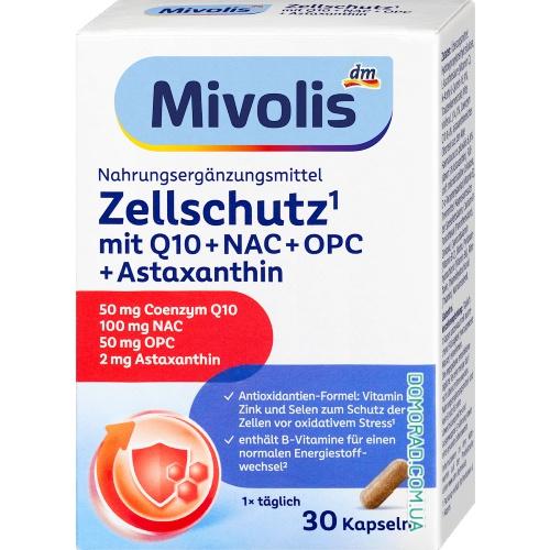 Mivolis Zellschutz mit Q10+NAC+OPC + Astaxanthin Mivolis Zellschutz mit Q10+NAC+OPC + Astaxanthin