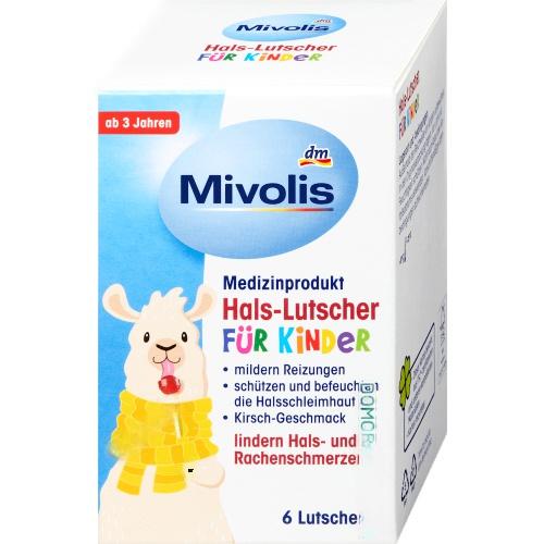 Mivolis Льодяники на паличці для горла для дітей 6шт. Mivolis Льодяники на паличці для горла для дітей 6шт.
