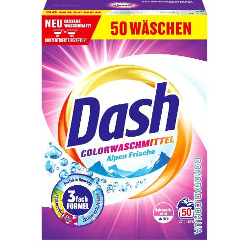 DASH Сухий порошок Pulver COLOR ALPEN FRISCHE 50прань 2,5kg DASH Сухий порошок Pulver COLOR ALPEN FRISCHE 50прань 2,5kg