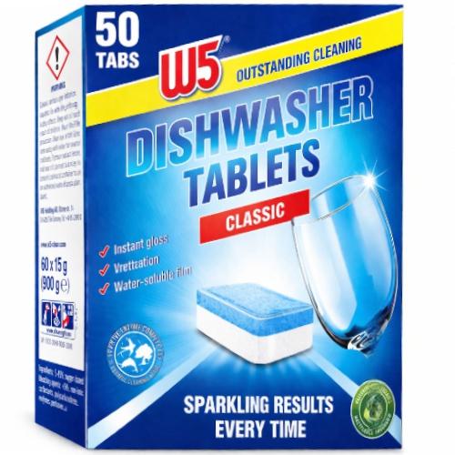W5 Таблетки для посудомоечной машины Classic 50шт. W5 Таблетки для посудомоечной машины Classic 50шт.
