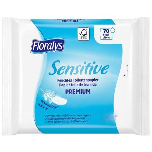 Floralys Влажная туалетная бумага Sensitive 70шт. Floralys Влажная туалетная бумага Sensitive 70шт.