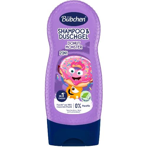 Bubchen Шампунь + гель-душ для дітей Donutmonster 230ml Bubchen Шампунь + гель-душ для дітей Donutmonster 230ml
