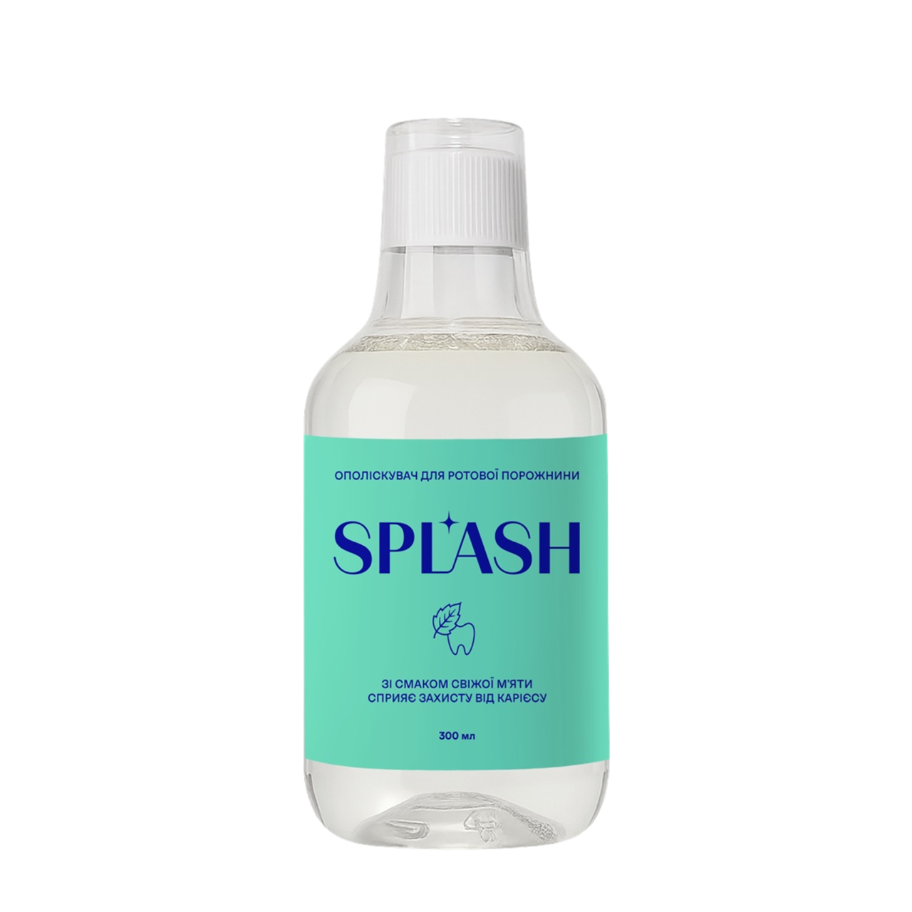 Ополіскувач для порожнини рота проти карієсу Splash Medium "М`ята", 300 мл Ополіскувач для порожнини рота проти карієсу Splash Medium "М`ята", 300 мл