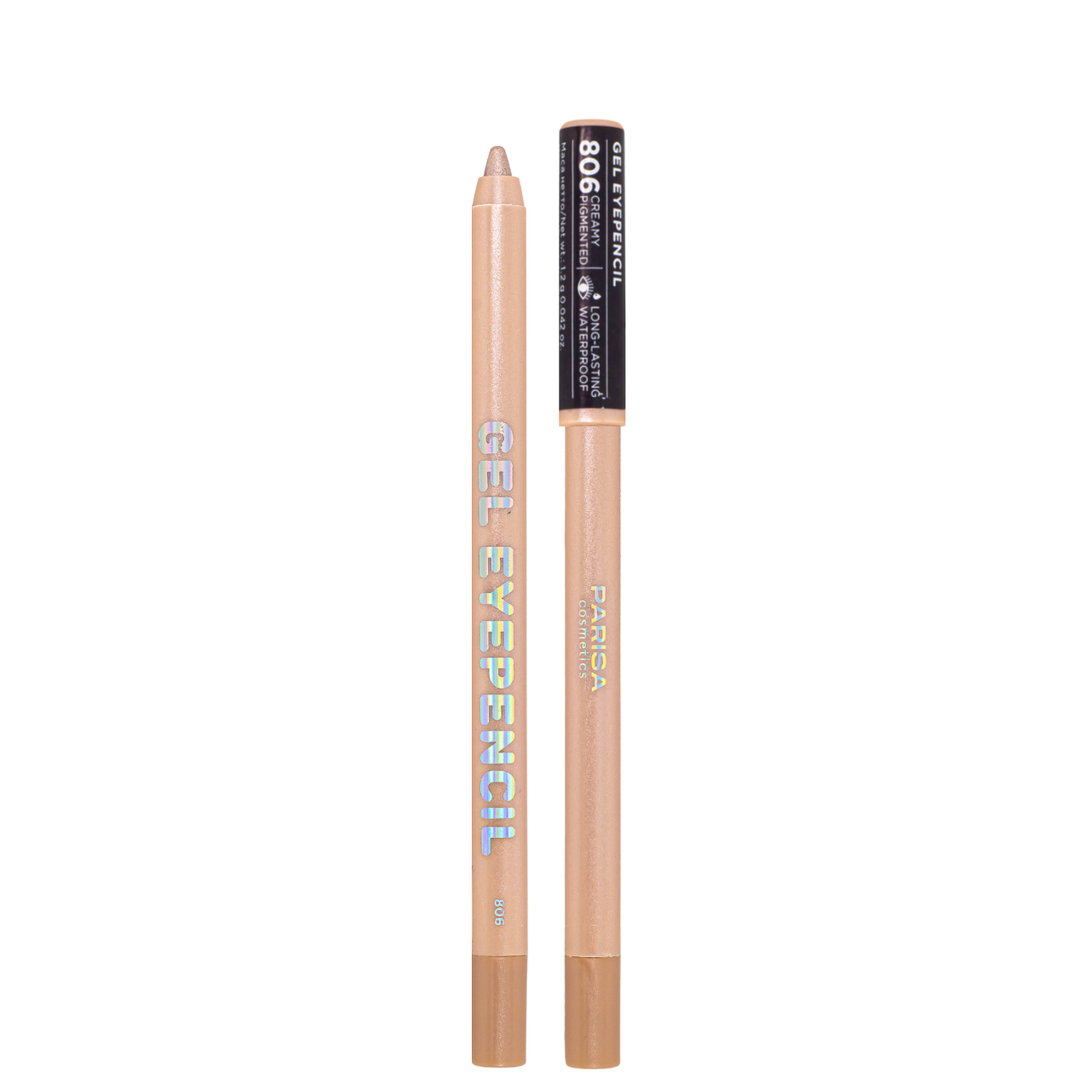 Карандаш для глаз Parisa Cosmetics гелевий № 806 Золотий перламутр Карандаш для глаз Parisa Cosmetics гелевий № 806 Золотий перламутр