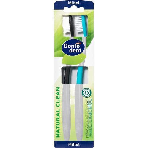 Dontodent Органічна щітка Natural clean Подвійне пакування 2шт. Dontodent Органічна щітка Natural clean Подвійне пакування 2шт.