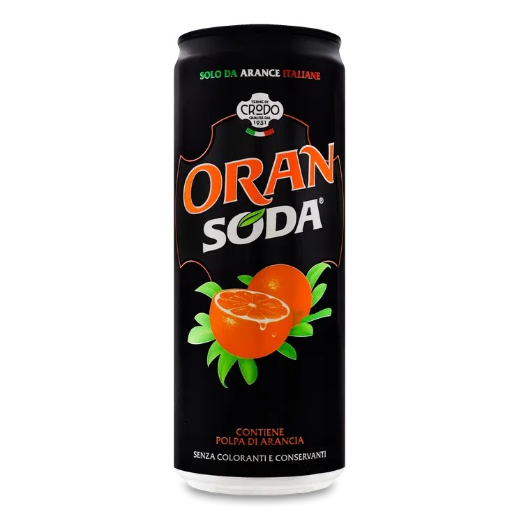 Напій Crodo Orange Soda 330 мл Напій Crodo Orange Soda 330 мл
