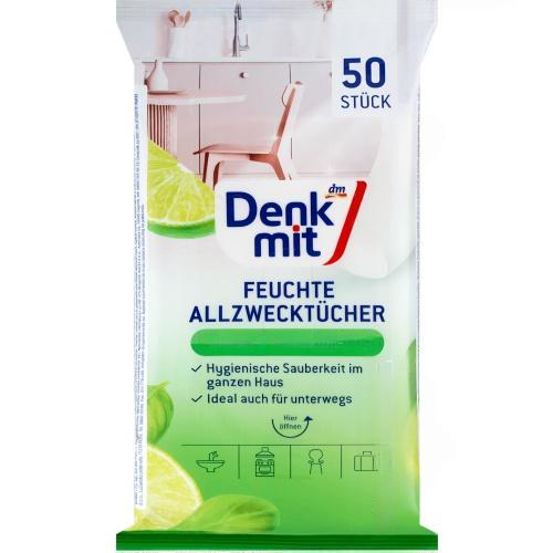 Denkmit Салфетки для уборки Limette & Basilikum 50шт. Denkmit Салфетки для уборки Limette & Basilikum 50шт.