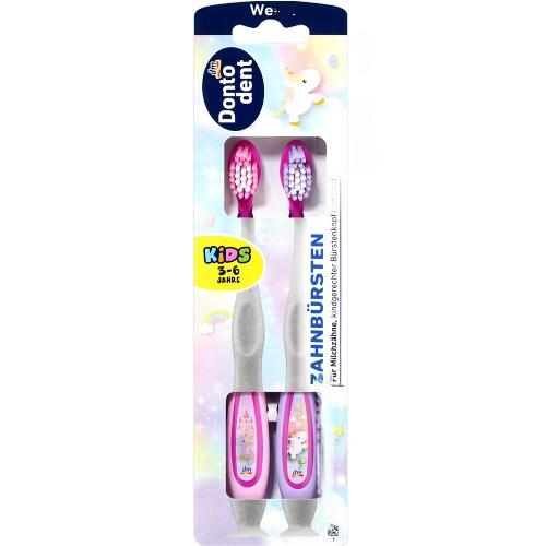 Dontodent Щітка для дітей Kids PINK NEW 2шт. Dontodent Щітка для дітей Kids PINK NEW 2шт.