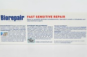 Зубна паста для чутливих зубів Біоріпеа Biorepair fast sensitive repair 60ml. Зображення №2