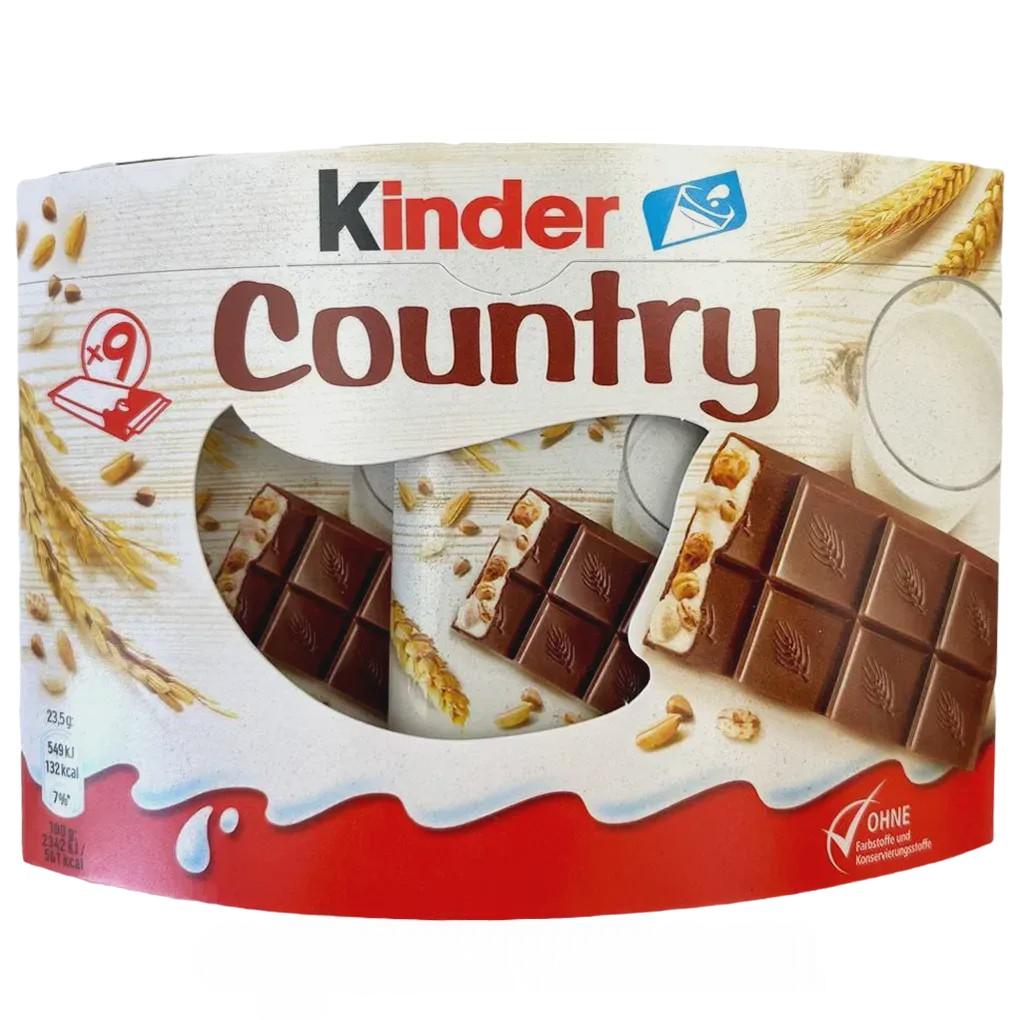 Батончики зі злаками кантрі Кіндер Kinder country 9*23,5g Батончики зі злаками кантрі Кіндер Kinder country 9*23,5g