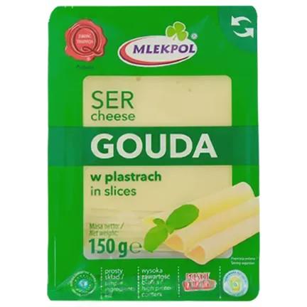 Сир нарізка гауда Млекпол Mlekpol gouda 150g Сир нарізка гауда Млекпол Mlekpol gouda 150g