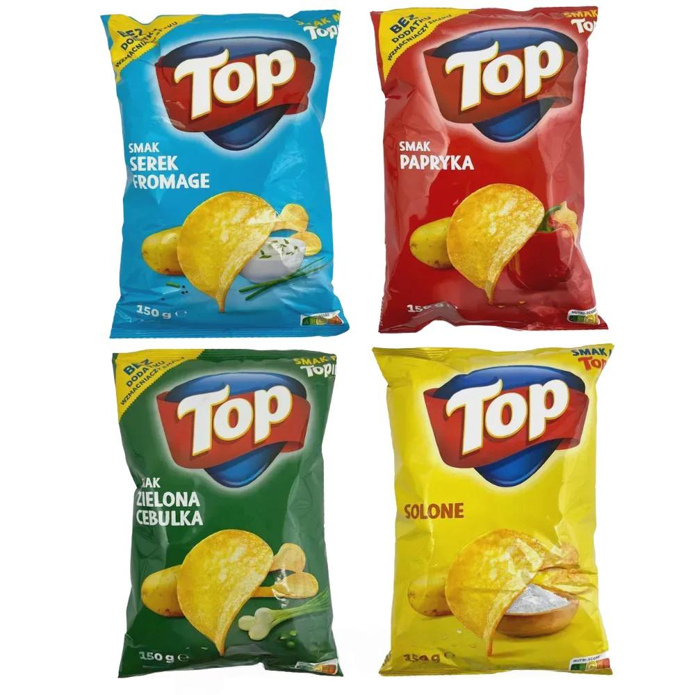 Чипси Топ в асортименті Top 150g Чипси Топ в асортименті Top 150g