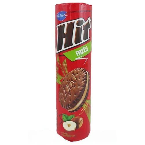 Печенье с ореховой начинкой Хит Hit nuts 220g Печенье с ореховой начинкой Хит Hit nuts 220g
