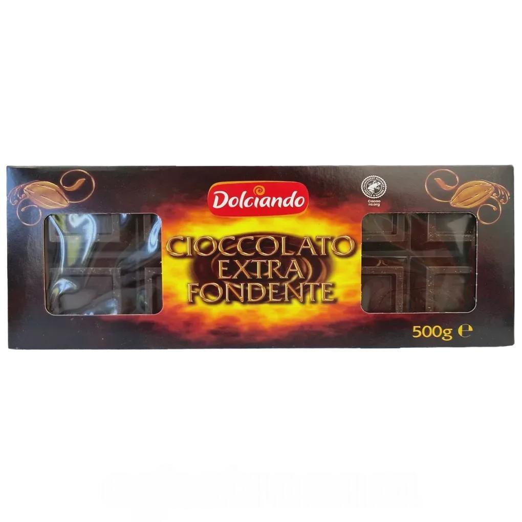 Шоколад чорний Дольчіандо Dolciando 500g Шоколад чорний Дольчіандо Dolciando 500g