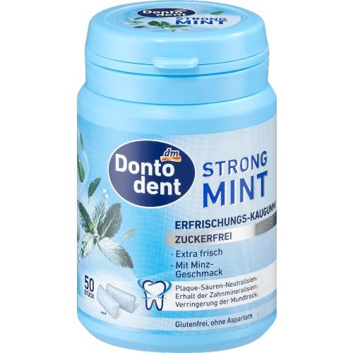Dontodent Жувальна гумка Strong Mint 50шт. Dontodent Жувальна гумка Strong Mint 50шт.