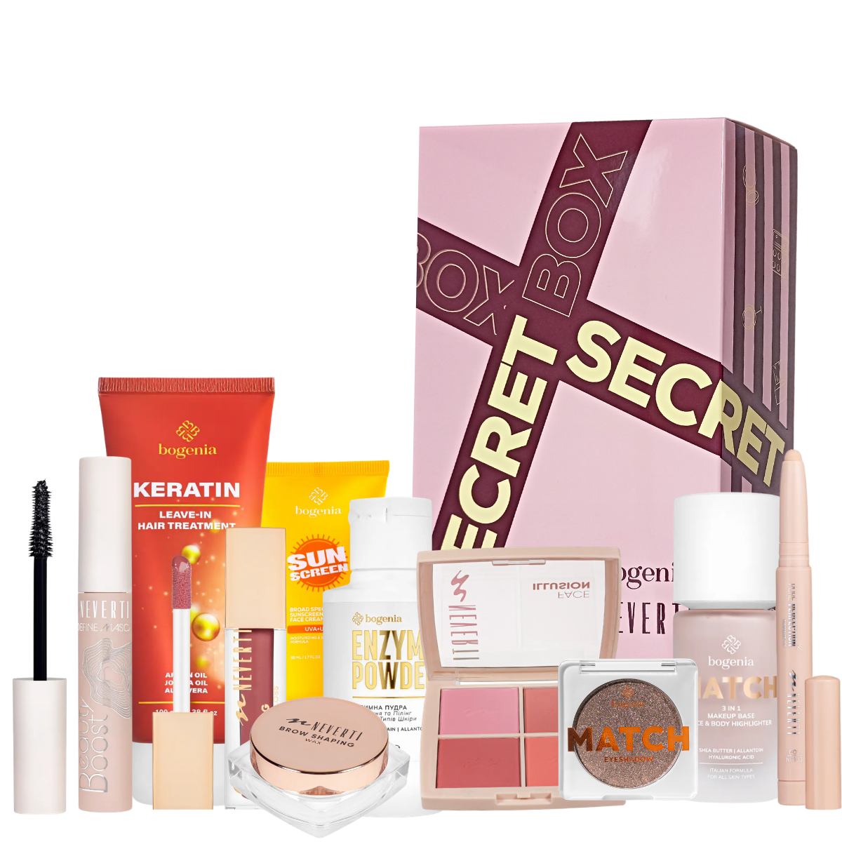 Подарунковий набір косметики Secret Box Bogenia Neverti BG152(002) Подарунковий набір косметики Secret Box Bogenia Neverti BG152(002)