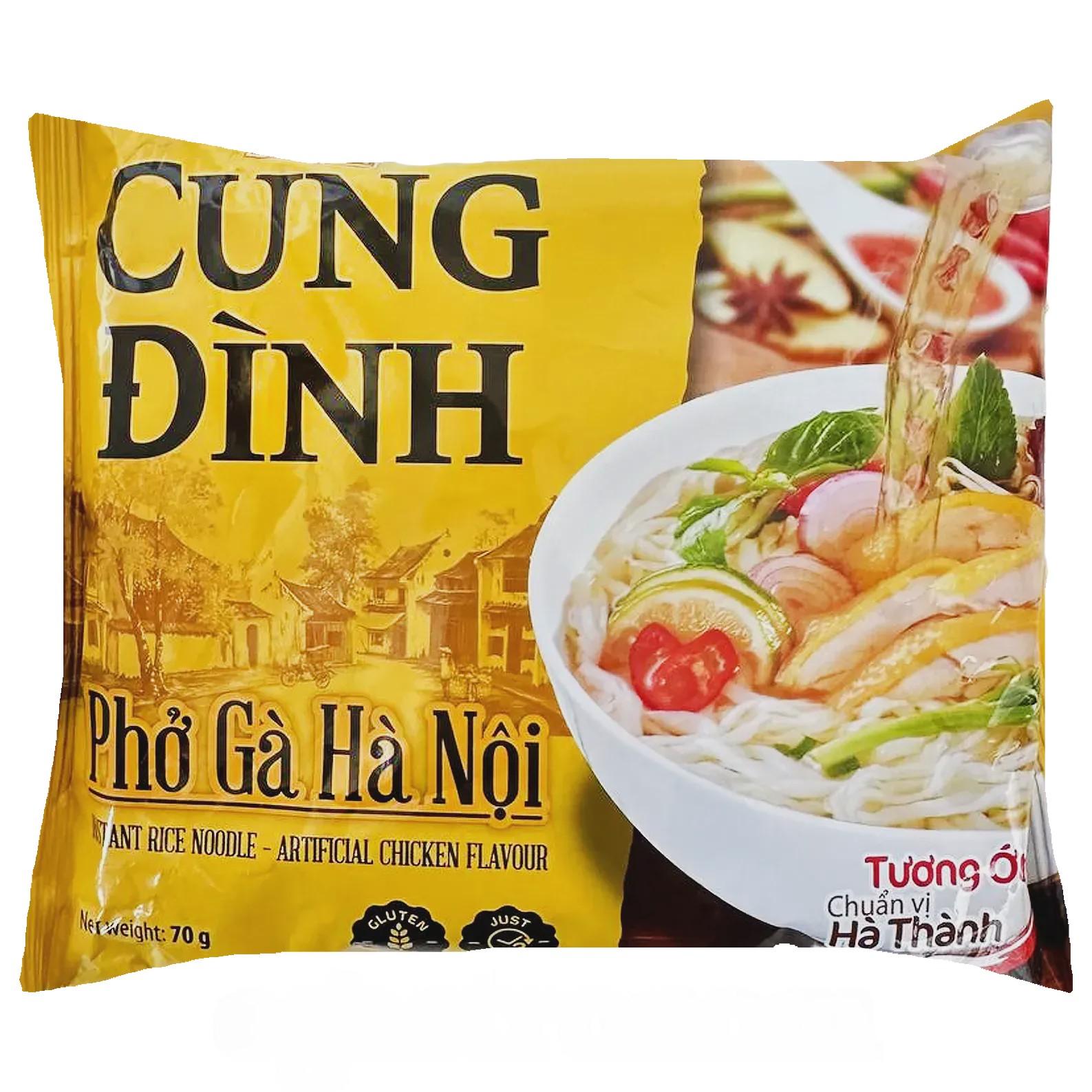 Локшина рисова швидкого приготування зі смаком курки пхо бо Кунг Дінх Cung Dinh pho bo 70g Локшина рисова швидкого приготування зі смаком курки пхо бо Кунг Дінх Cung Dinh pho bo 70g