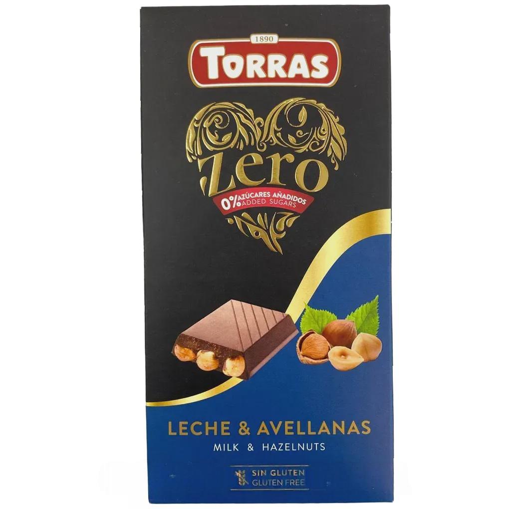 Шоколад молочний з фундуком (без цукру) Торрас Torras hazelnuts 150g Шоколад молочний з фундуком (без цукру) Торрас Torras hazelnuts 150g