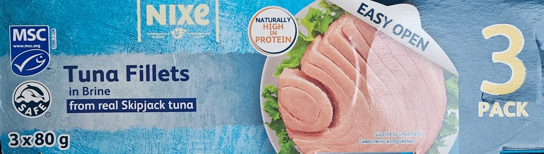 Тунець у власному соці NIXE 3 шт * 80 г Тунець у власному соці NIXE 3 шт * 80 г