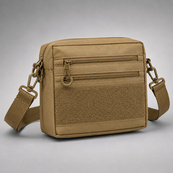 Чоловіча тактична сумка EDC Cordura 600D, сумка для патчів 25×20×5,5см койот. Зображення №4 Чоловіча тактична сумка EDC Cordura 600D, сумка для патчів 25×20×5,5см койот. Зображення №4